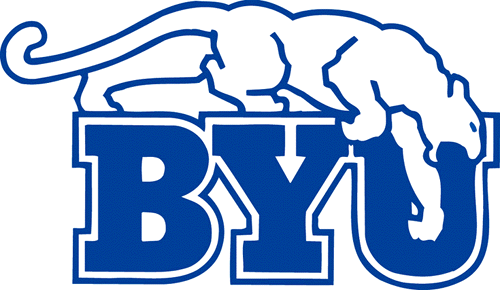 Brigham Young Cougars 1969-1998 Primary Logo Iron On Transfer